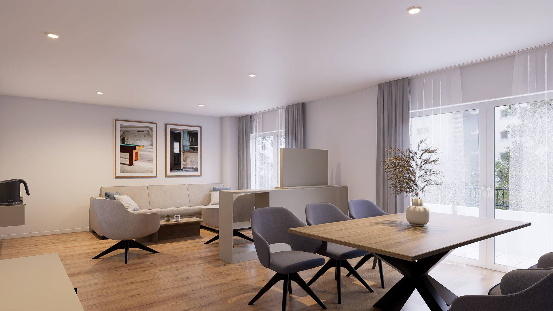 Apartment Wohnzimmer im Gold Palais